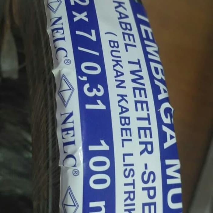 Kabel Tweeter Walet NELC 2 x 7 / 0,31 TF 100 meter Hitam Putih 2x7