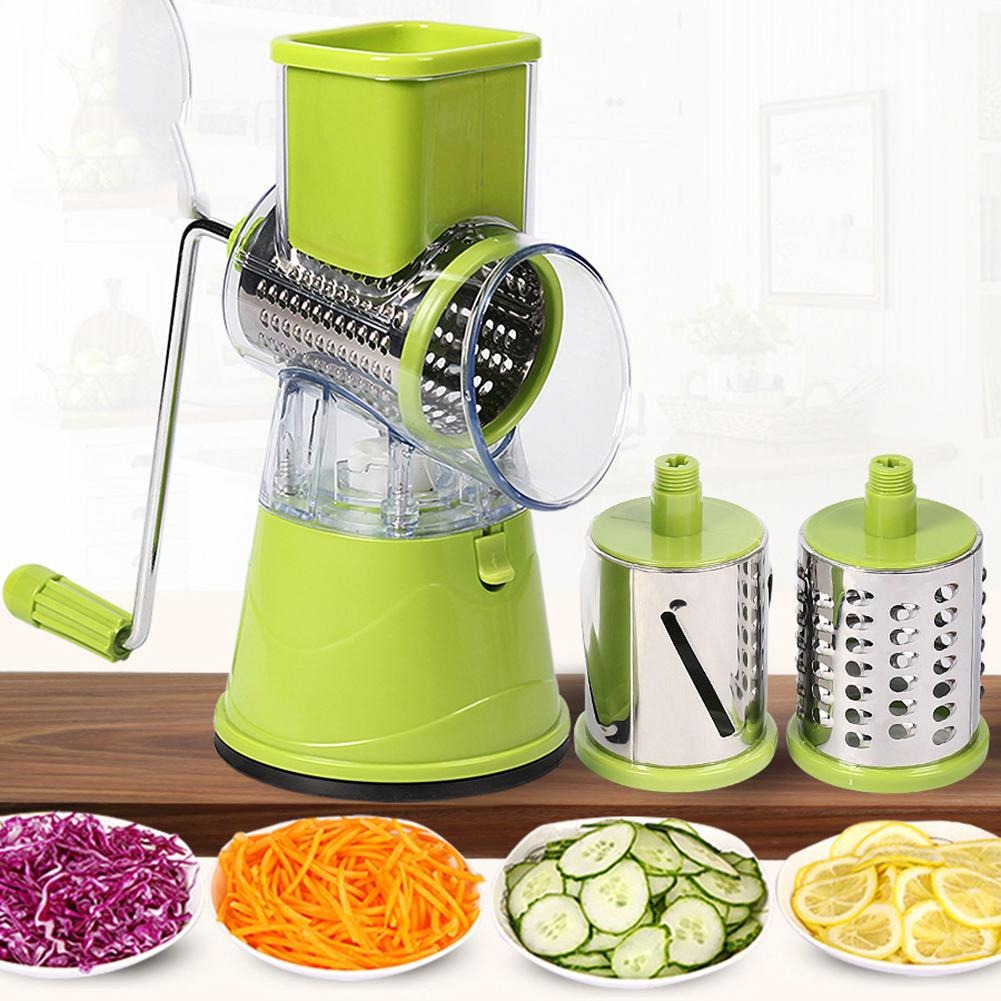 CHYU Penggiling Sayur Vegetable Cutter Slicer Tabletop Drum Grater