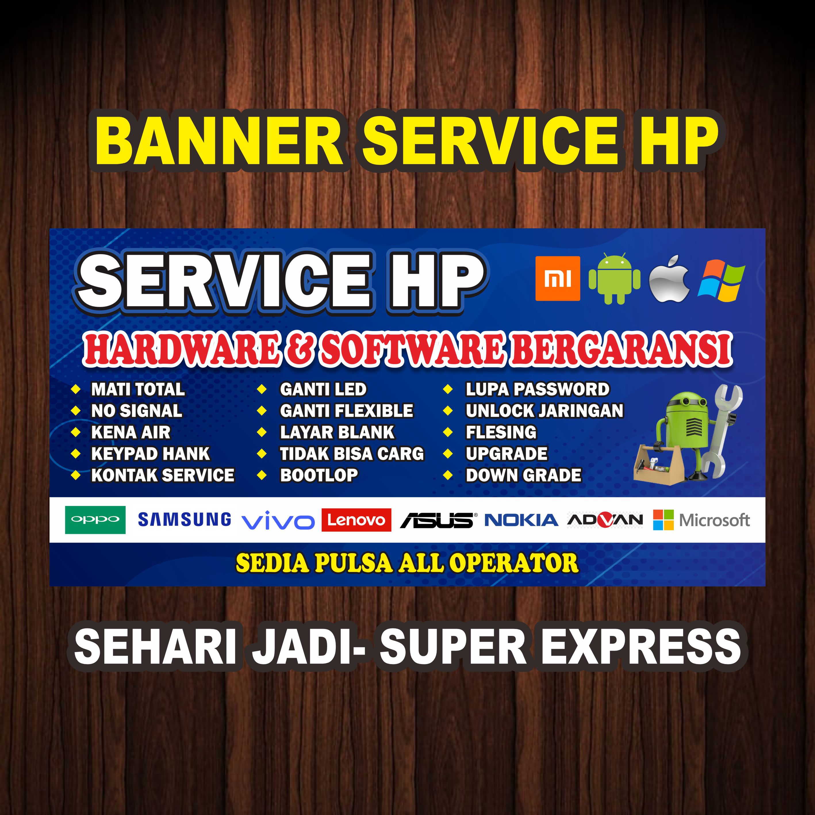 Cetak Spanduk Banner Service HP terbaru / Bisa Ganti Nama / dll / Free ...