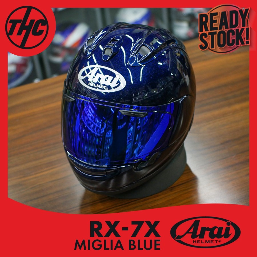 ARAI HELMET RX7X MIGLIA BLUE Lazada Indonesia
