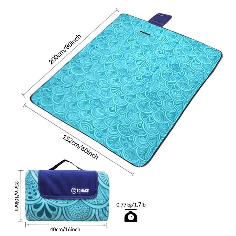 Outdoor Picnic Blanket Waterproof Extra Large Folding Picnic Mat Beach Blanket With Waterproof Backing For Family Concerts Beach Park