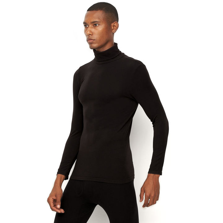 black turtleneck undershirt