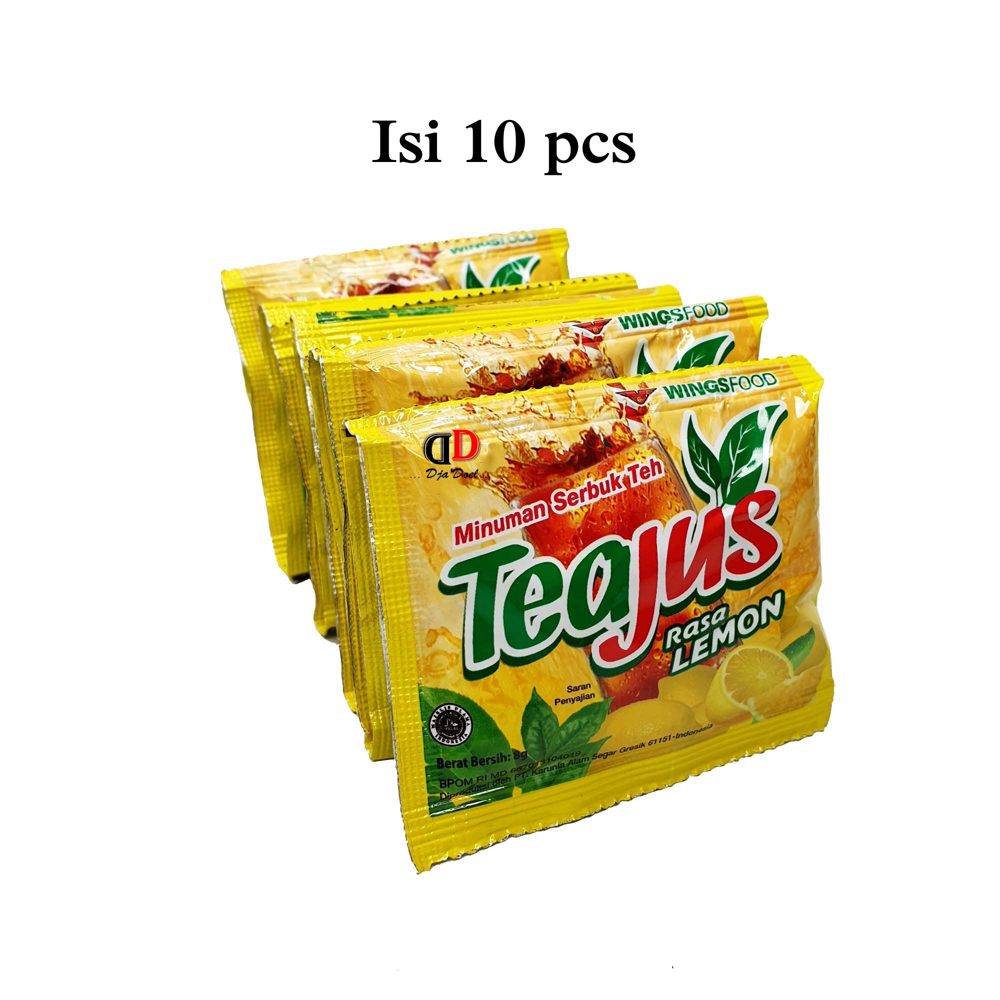 Teajus Rasa LEMON isi 10 Sachet Tea Jus Minuman Teh Bubuk Instant