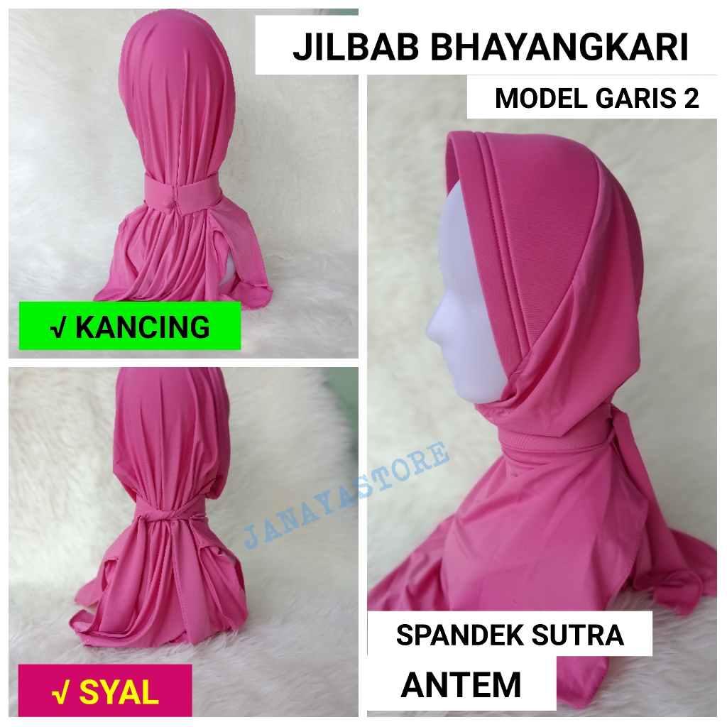 JILBAB BHAYANGKARI Jilbab PSH PSU Bhayangkari Syal Antem | Lazada Indonesia