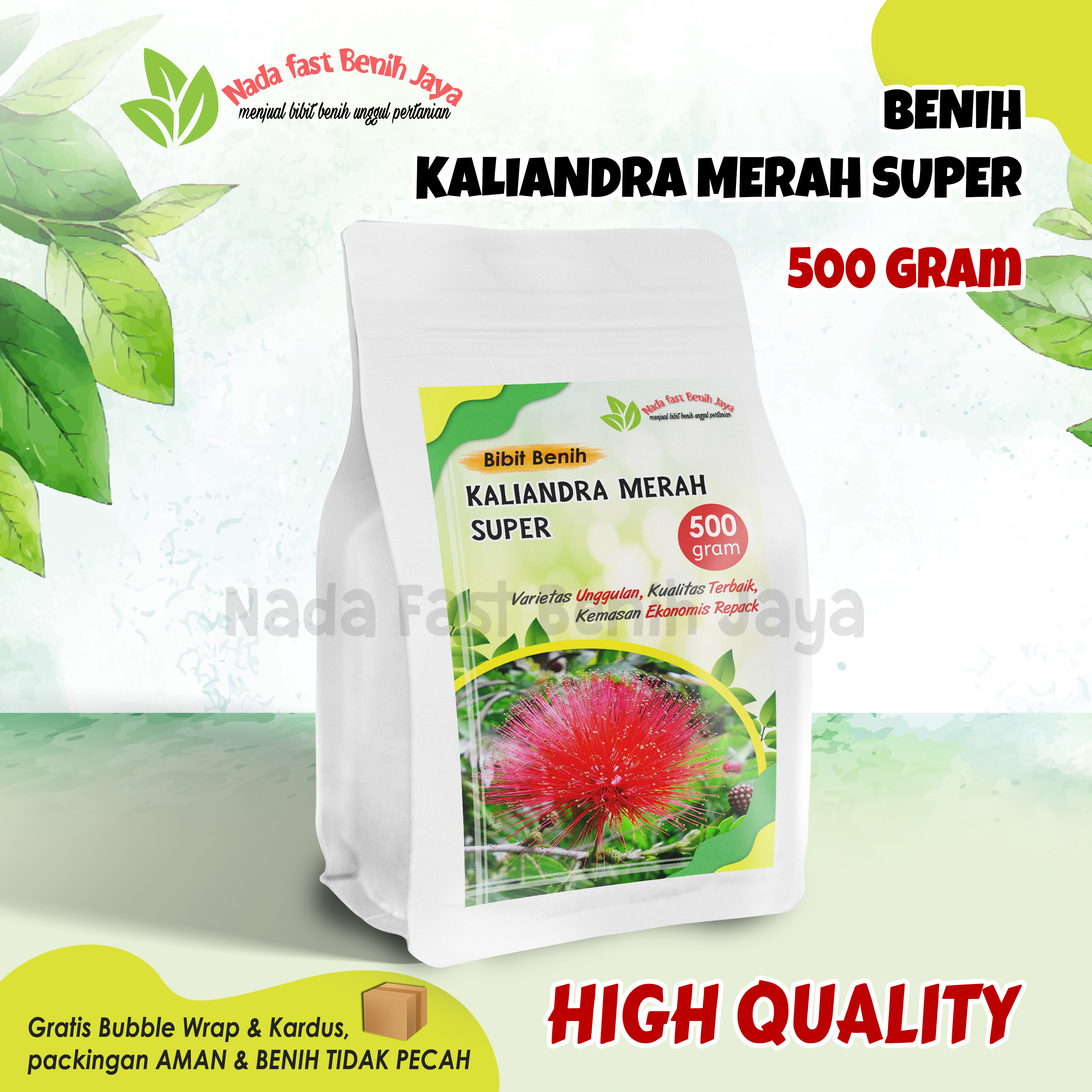 Biji Benih Kaliandra Merah 500 Gram Super / Benih Pakan Ternak Benih ...