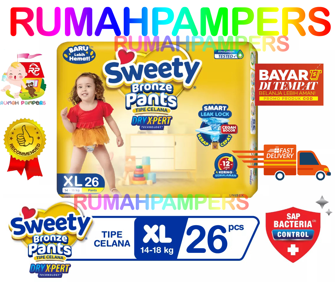 Sweety Bronze Pants Dry Xpert XL 26 ( KEMASAN BARU ) Lazada Indonesia