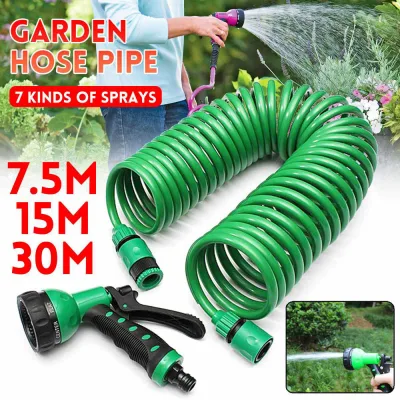 YGSDF Expandable Flexible Retractable With Spray Gun Washing Car Garden Supplies Water Hose Coil Hose Irrigation