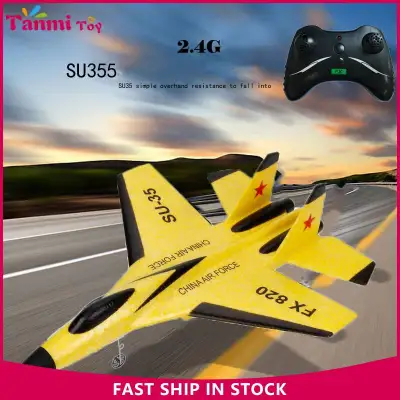 Tanmi Toy 4 colors RC Plane Flying Glider Fixed Wing Fight Aircraft 2.4G Electric Remote Control Airplane Phantom RC Fighter Toys SU-35 Kids RC Remote Control Helicopter Plane Glider Airplane Toys Gift