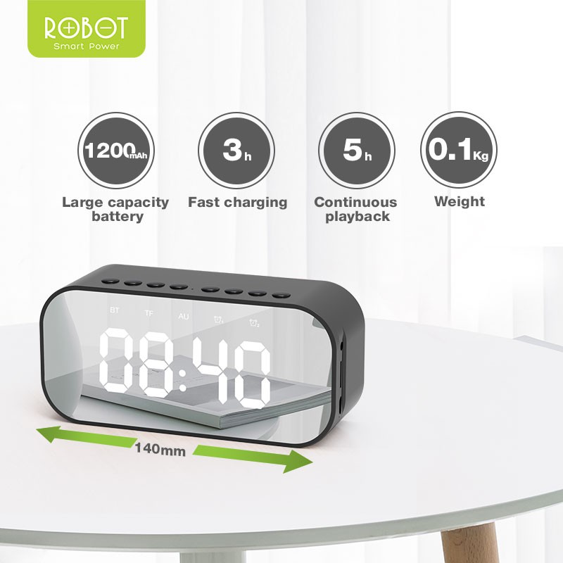 robot timer bluetooth speaker