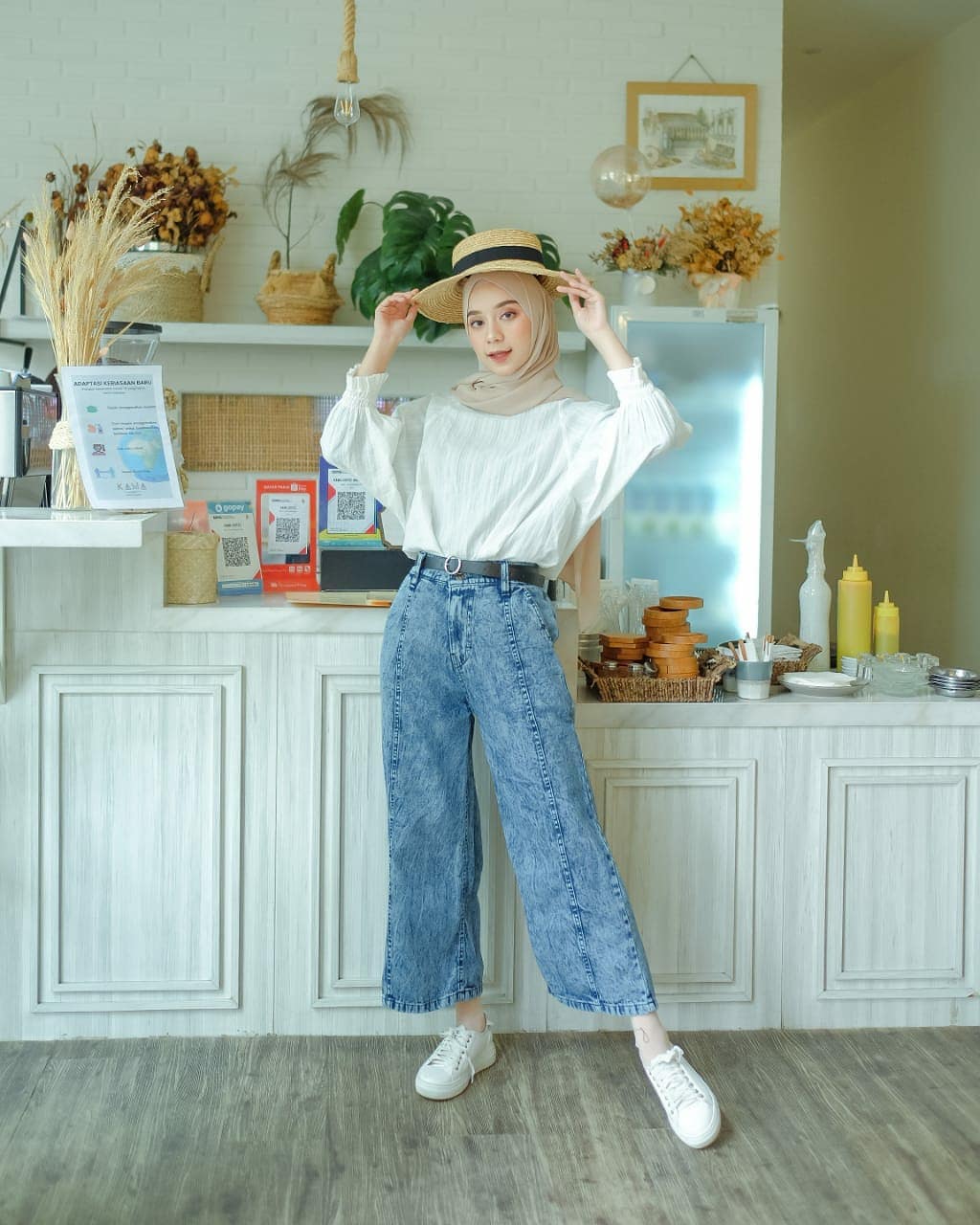 Denim kulot pants Clearance