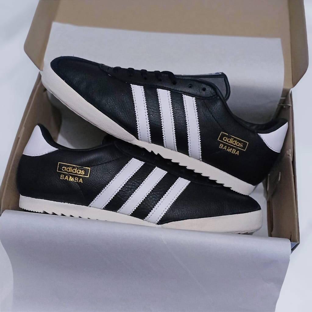 Sepatu Sneakers ADIDAS BAMBA BLACK WHITE ORIGINAL BNWB MADE IN INDONESIA |  Lazada Indonesia