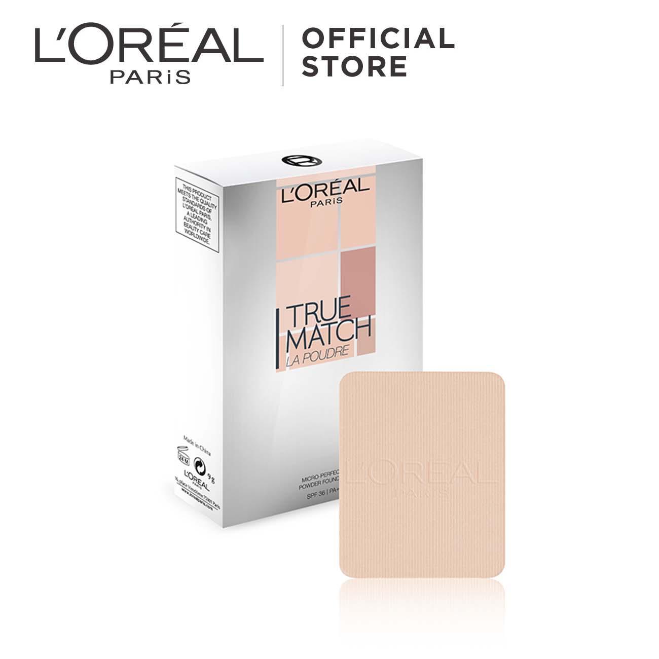 L'Oreal Paris Powder Foundation True Match Two Way Cake N4 Refill Full Coverage