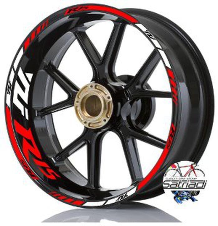 Stiker Velg Sticker Decal Motor Yamaha YZF R15 bisa custom jadi R