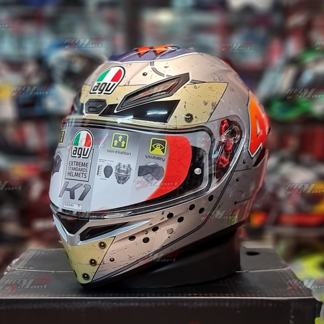 agv k3 full face AGV K3 Full Face Street Motorcycle Riding Helmet - Pick Size & Color