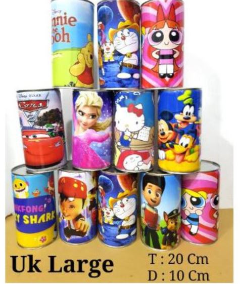 Celengan anak karakter / Celengan Kaleng / Celengan Murah | Lazada