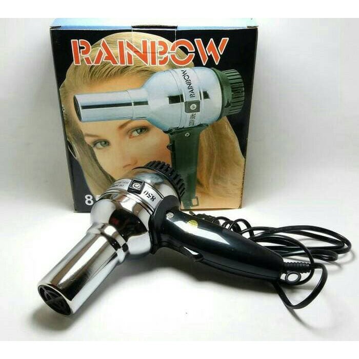 Rainbow Hair Dryer 850 watt Salon Quality(T7K2) Hairdryer Baterai