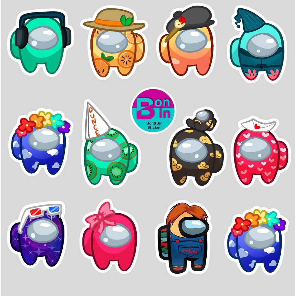 Among us - Stiker 12 Pcs | Lazada Indonesia