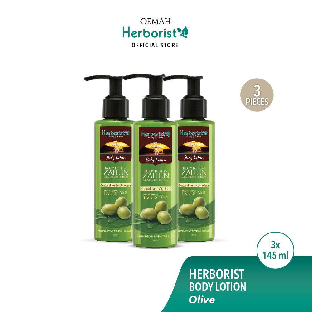 [Triple Pack] Herborist Body Lotion Zaitun 145ml Lazada Indonesia