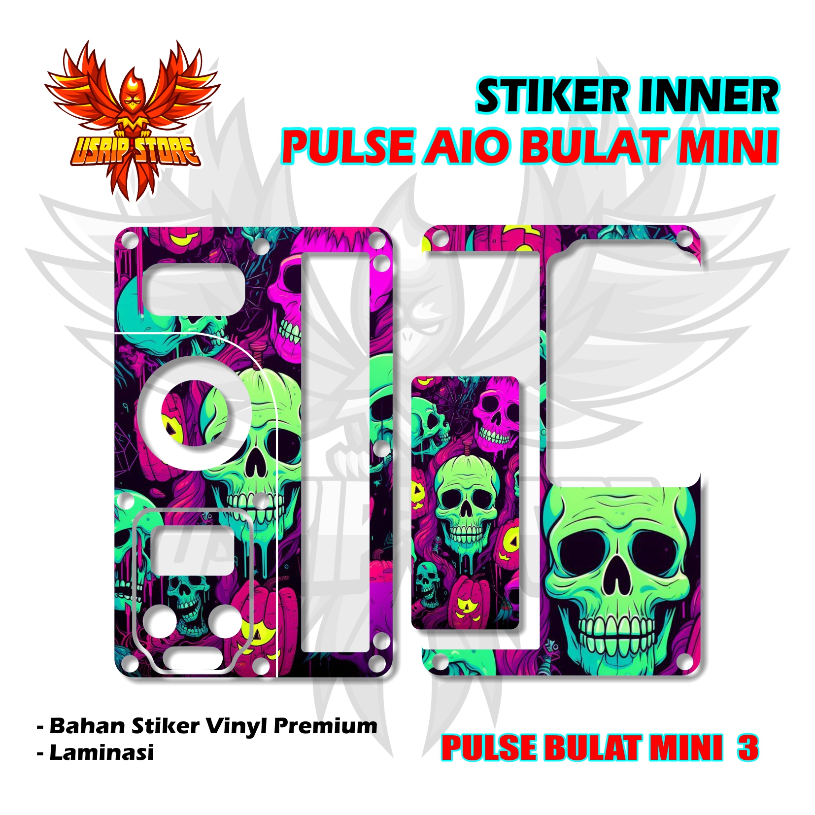 STIKER GARSKIN INNER PULSE AIO BULAT MINI / PULSE AIO MINI BULAT ...