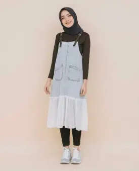 overall dress muslimah