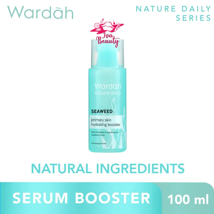 wardah facial toner seaweed primary hydrating booster