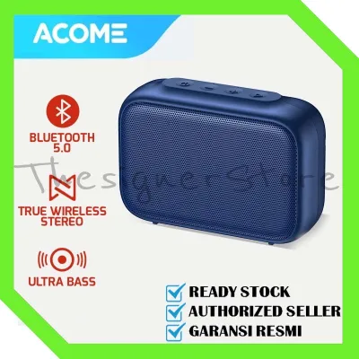 Acome Speaker Bluetooth 5.0 Portable Ultra Bass TWS Garansi Resmi 1 Thn A1 SENSE