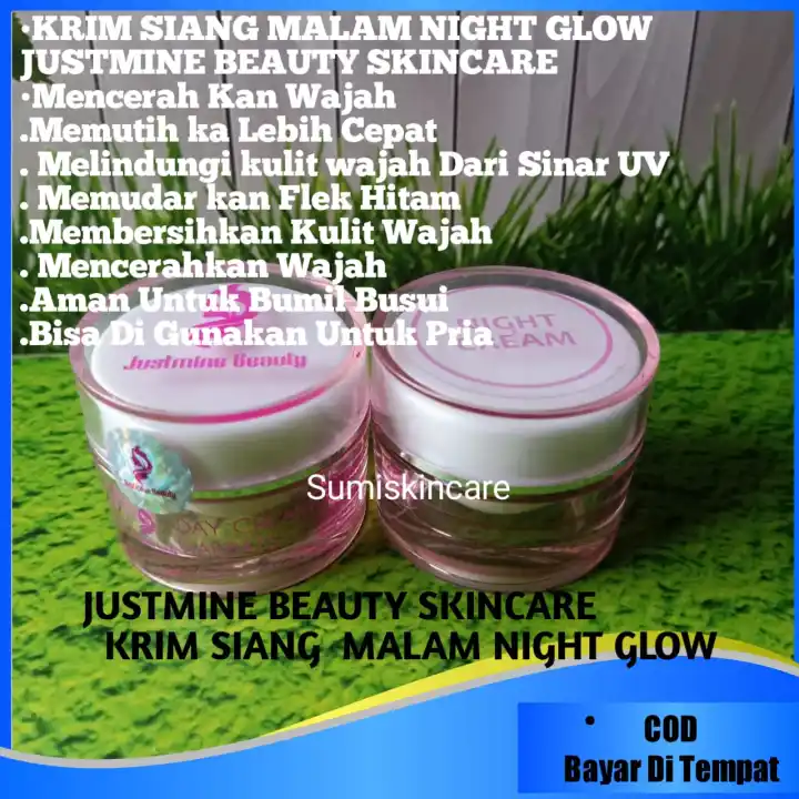 Best Seller Krim Malam Night Glow Justmine Krim Malam Pencerah Wajah Justmine Ecer Lazada Indonesia