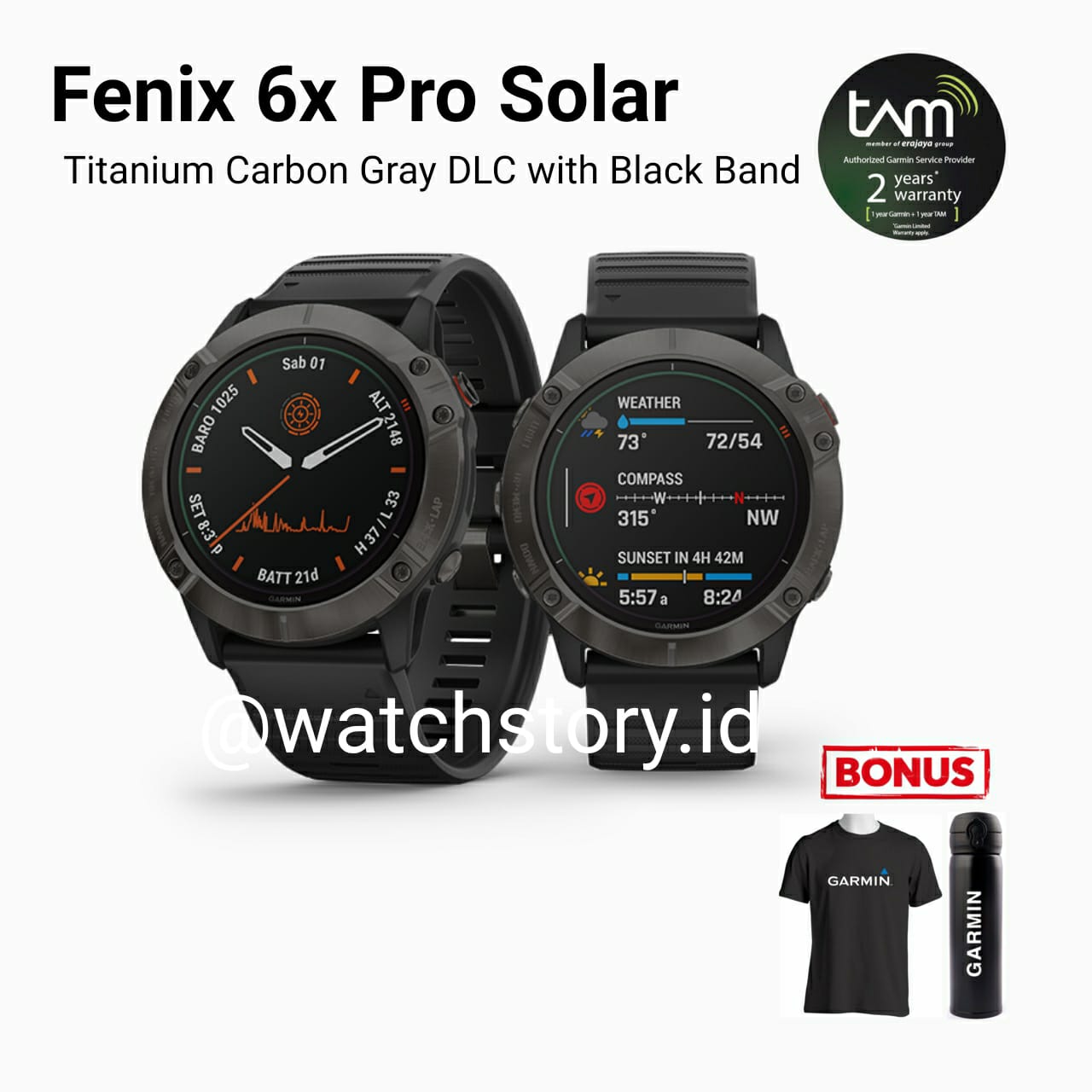 Jual Garmin Fenix 6x Pro Solar Terbaru | Lazada.co.id