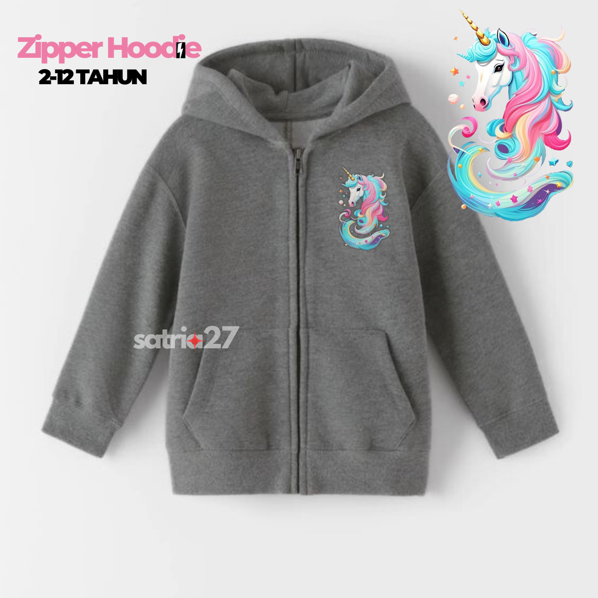 Jaket hoodie shop unicorn