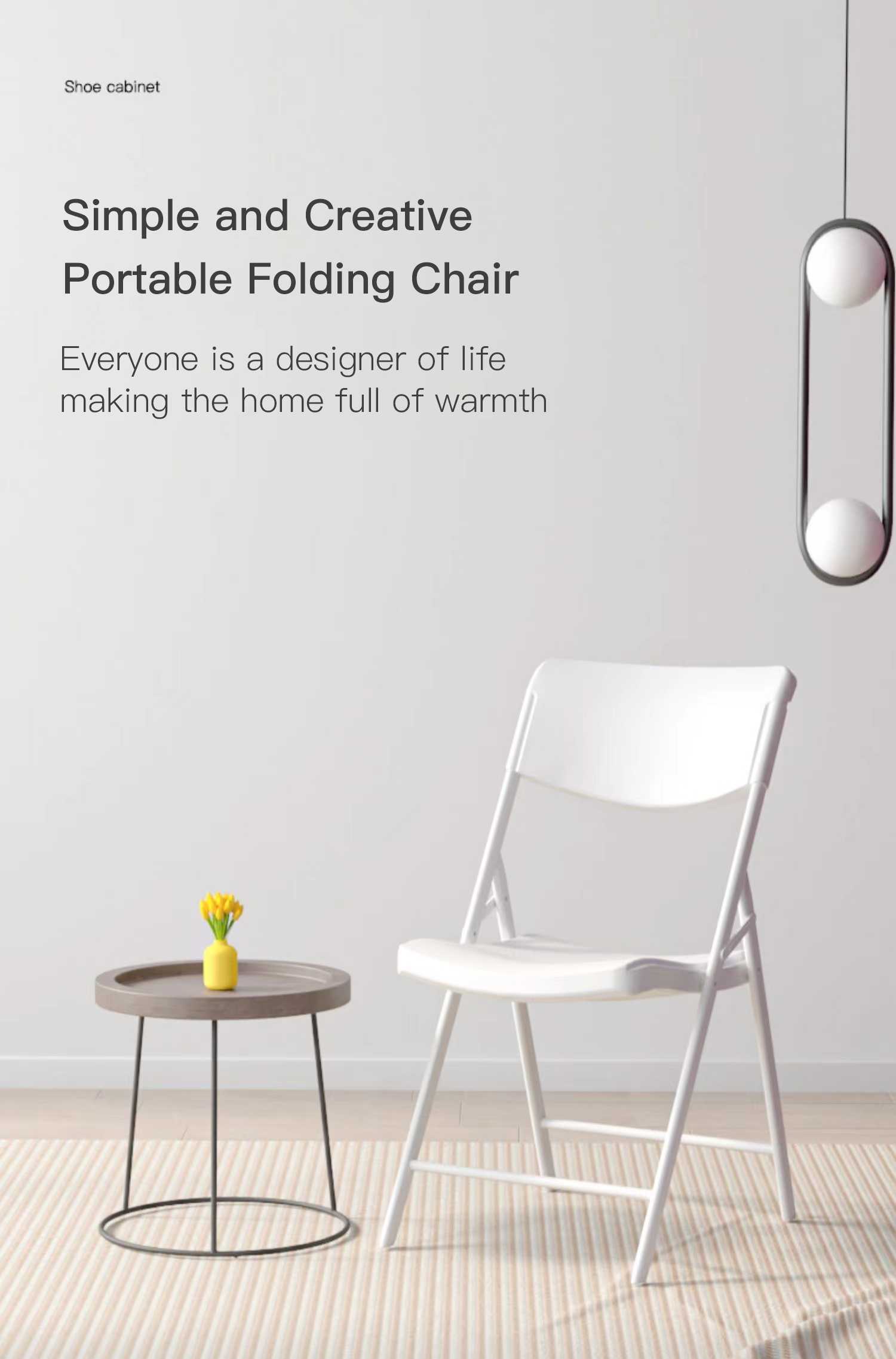 x-Mart Patio HDPE Event Wedding Banquet Foldable White Outdoor