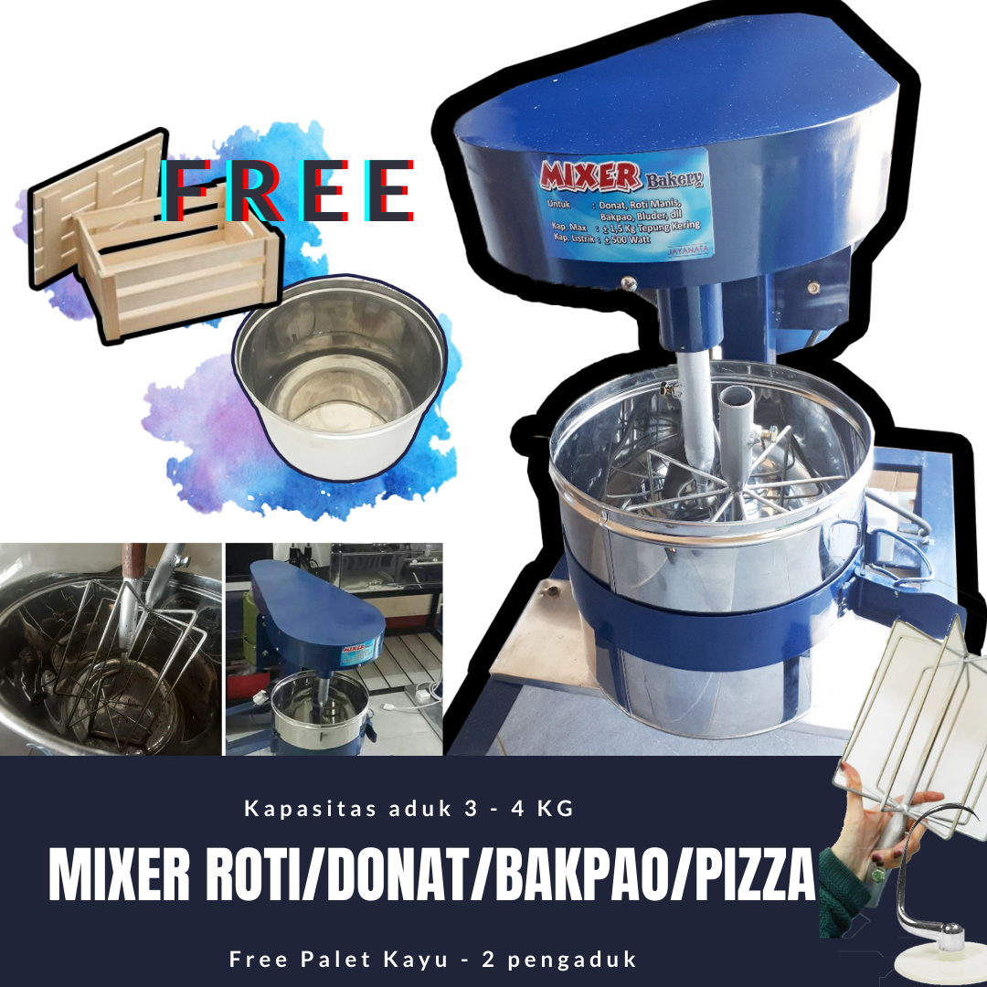 MIXER PIZZA / MESIN ROTI RAKITAN / MESIN DONAT BOS | Lazada Indonesia