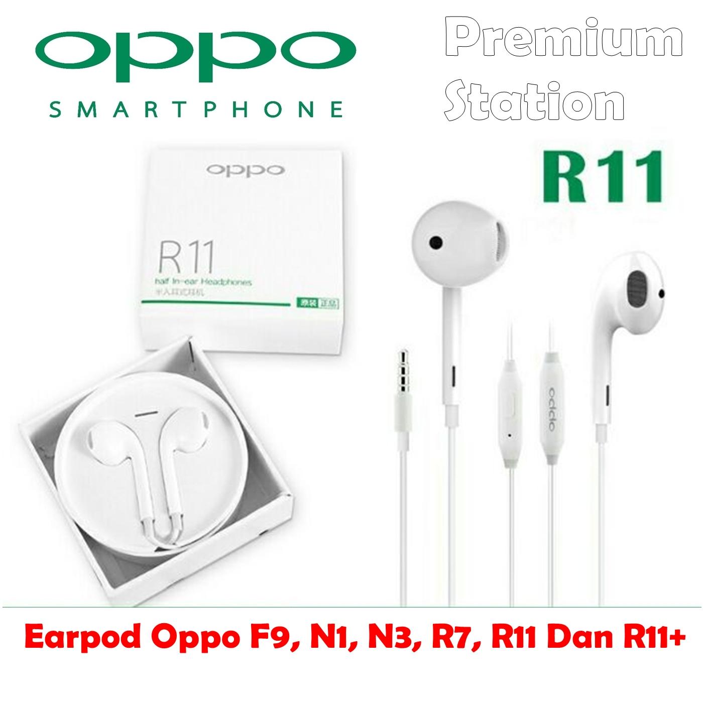 Oppo Premium Earpod / Hansfree Bass Phones Audio N1, N3, R7, F9, R11 Dan R11+