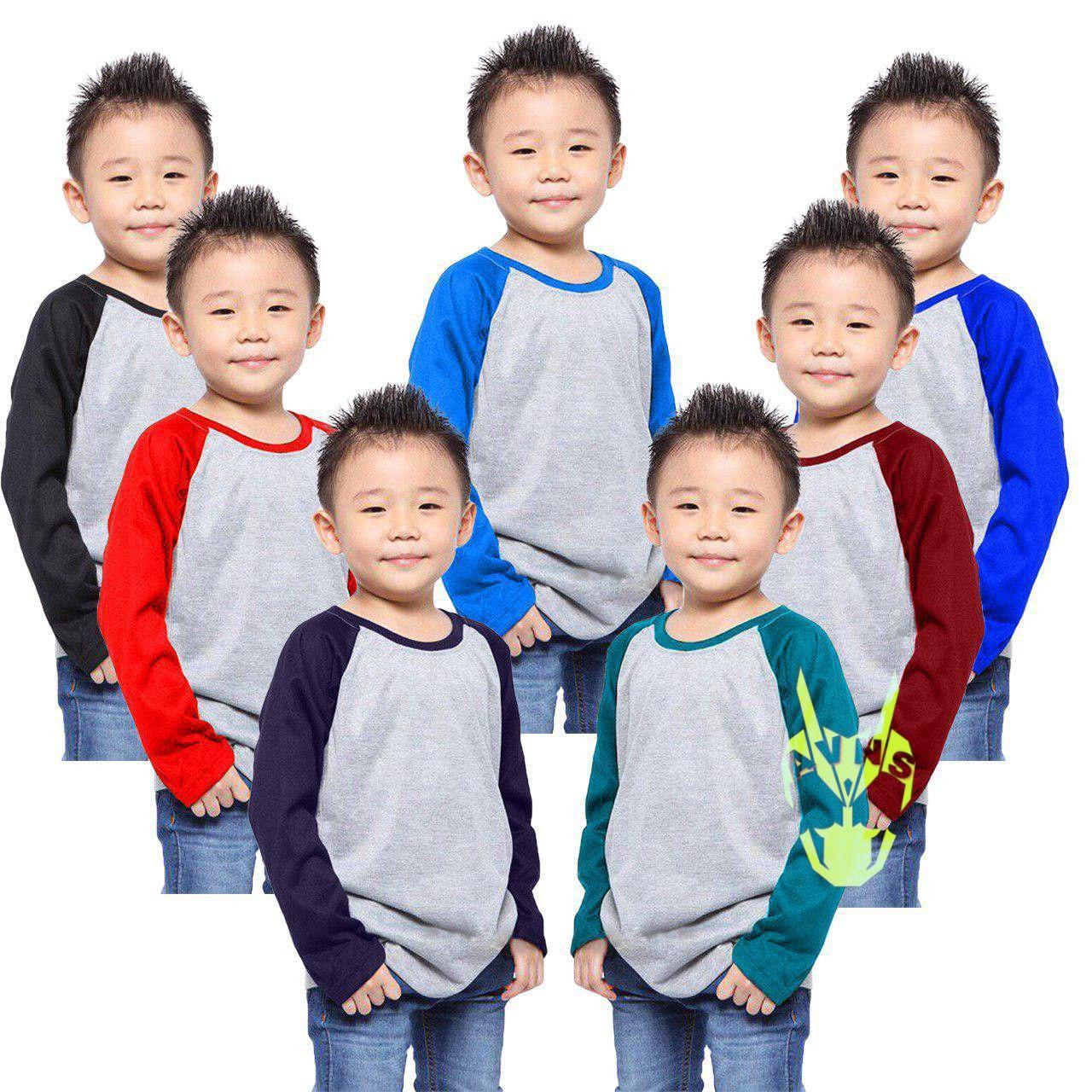 Raglan anak lengan panjang | baju anak