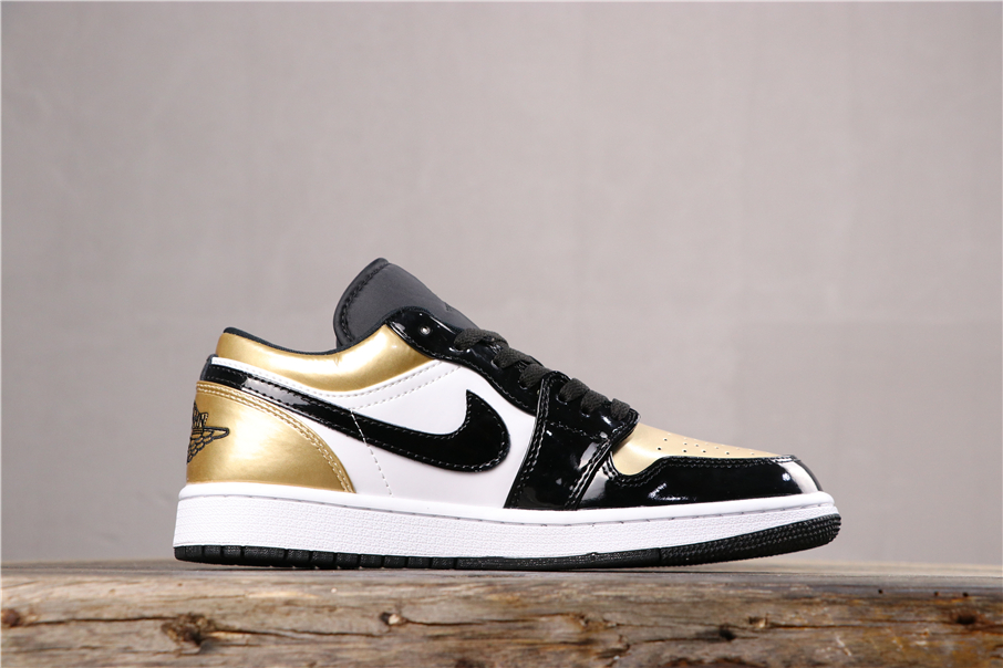 jordan aj 1 low gold