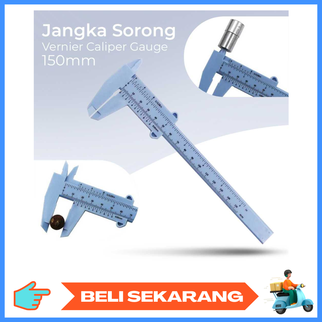 Jangka Sorong Vernier Caliper Gauge Micrometer 150mm Akurat dan Presisi