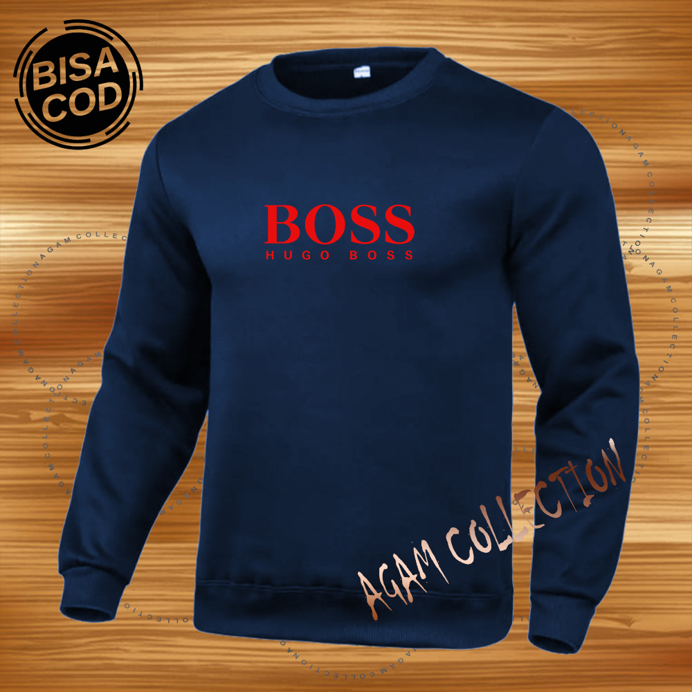 white hugo boss sweater