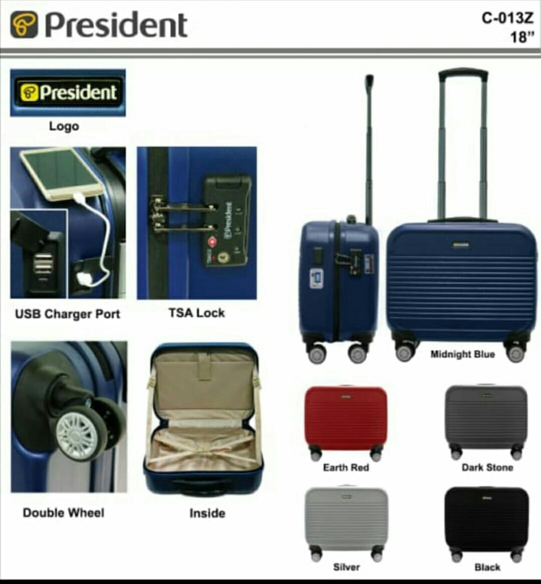 KOPER PRESIDENT 18 Inch Koper Cabin Size Free ongkir COD