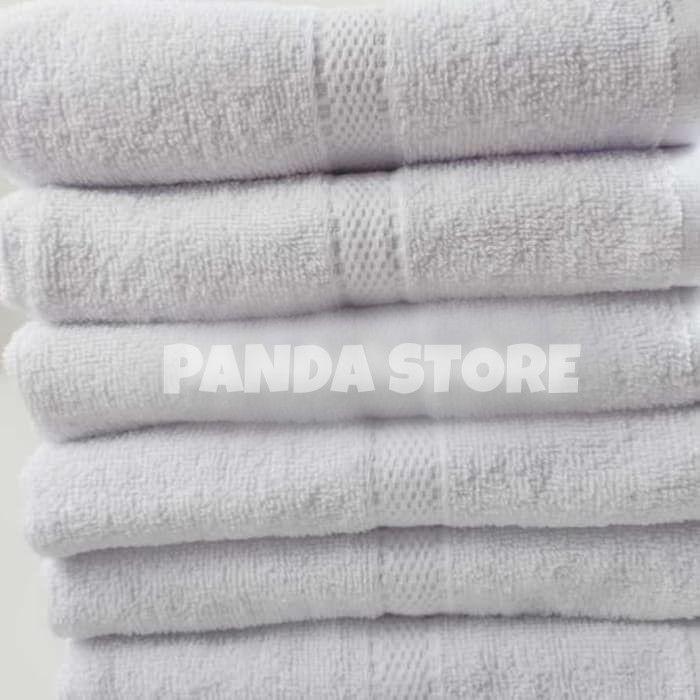 Handuk Mandi Anak ukuran 50x100 cm Putih Kualitas Handuk Hotel / Handuk Mutia / Travel