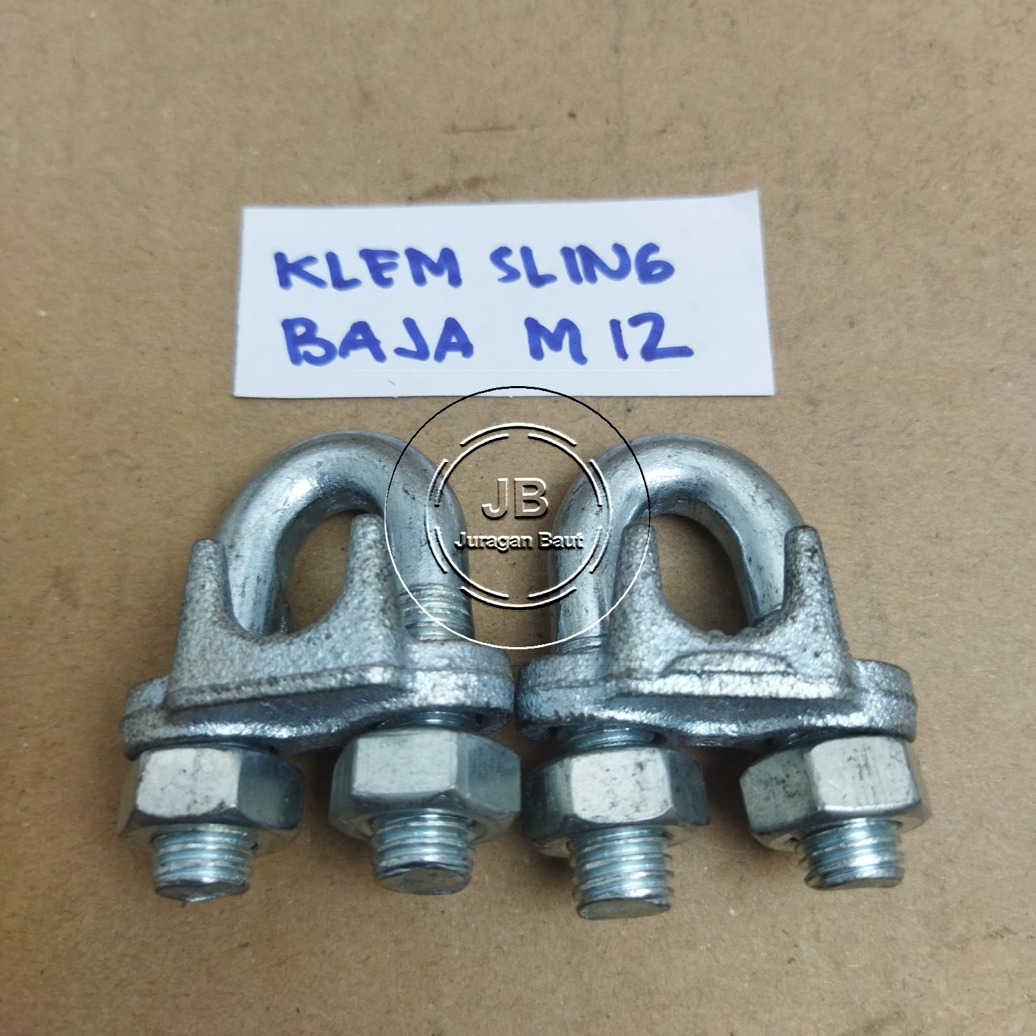 Klem Sling Baja 12mm Clem Kuku Macan 12 mm Clip Tali Kawat Wire Rope ...