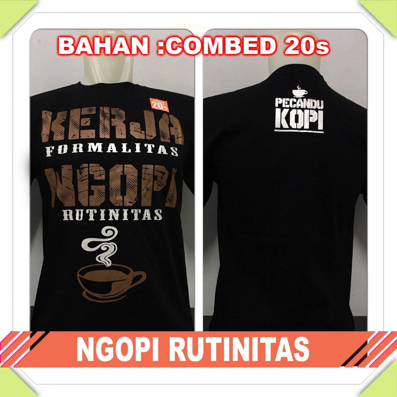 Rizky Kaos bagus kaos distro pecandu kopi Tshirt logo tshirt anime kaos super hero murah ( bisa bayar ditempat )