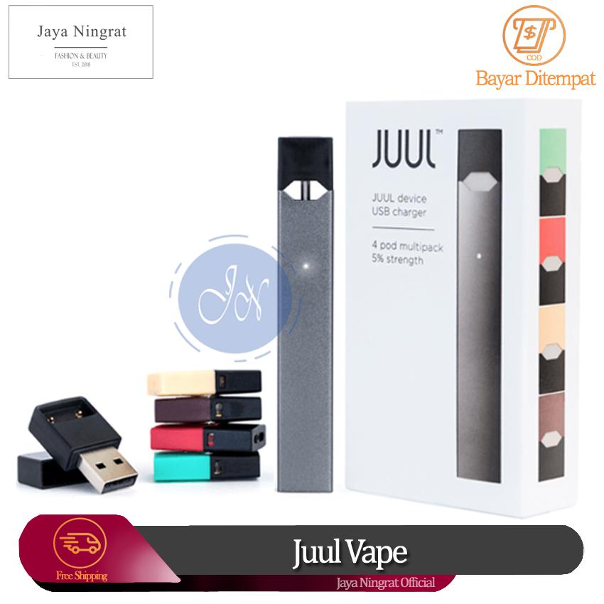 Jaya Ningrat - Rokok Elelktrik Juul Pod Staterkit + Free 4 Liquid - Random Jaya Ningrat - Rokok Elelktrik Juul Pod Staterkit + Free 4 Liquid - Random
