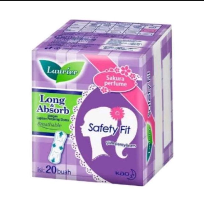 laurier panty liner safetyfit long 20s Lazada Indonesia