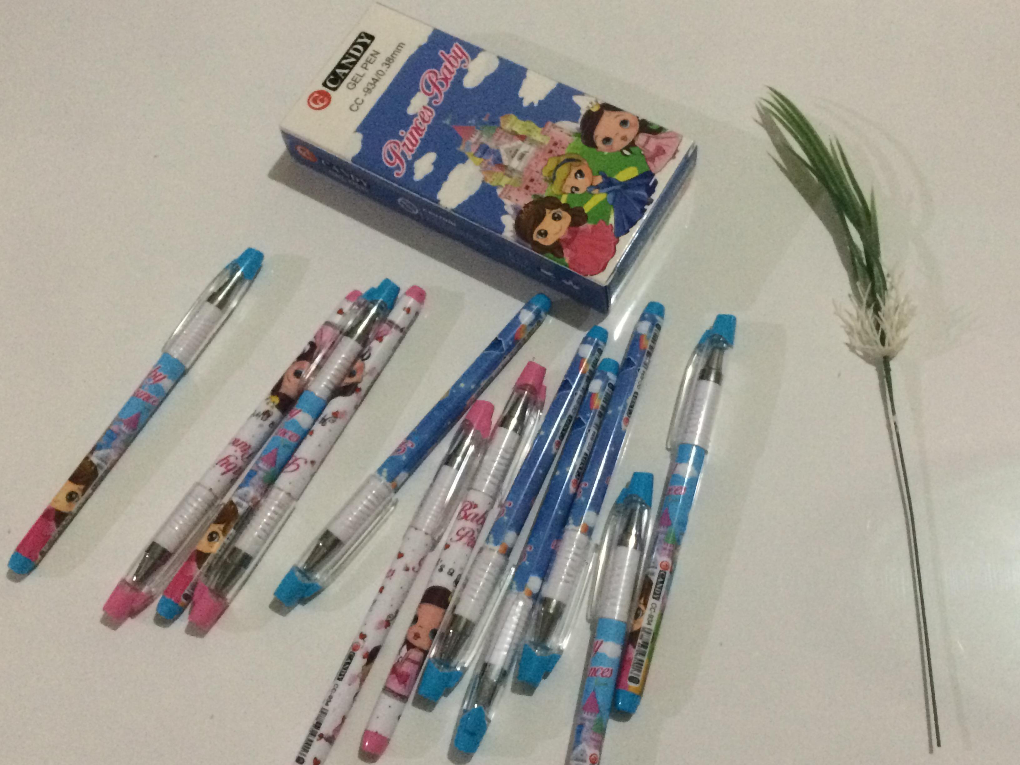 SO 1 Lusin Pulpen Gel Anak Gambar Karakter Random Bagus Untuk Menulis