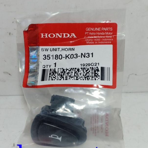 Saklar Tombol Klakson Honda Beat PCX Revo Supra GTR 35180-K03-N31 ...