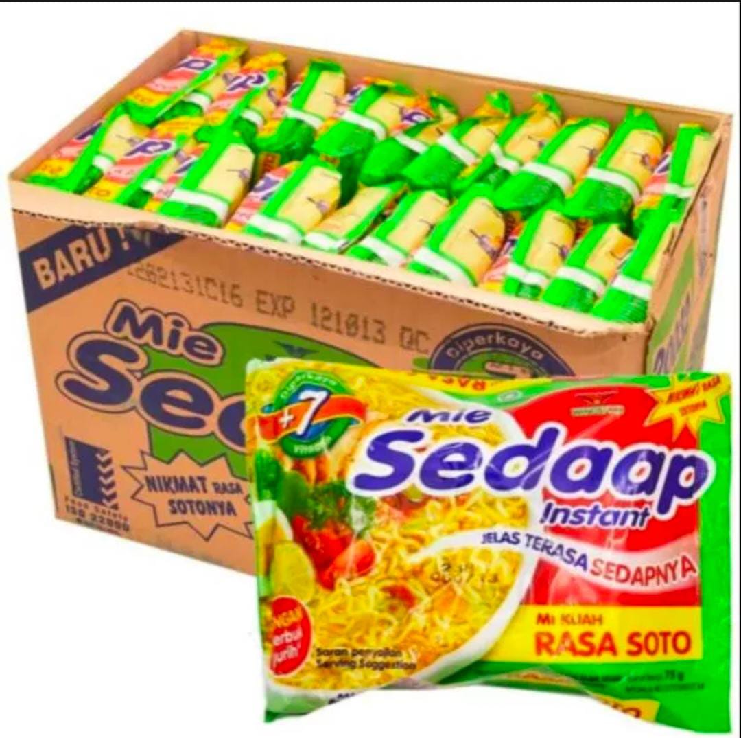 Mie Rebus Sedap| Rasa Soto Dan Ayam Bawang| Mie Goreng Sedap| Merek ...