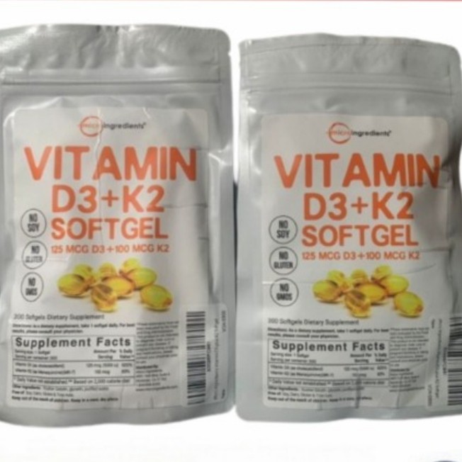 micro ingredients vitamin d3 k2 300 sofgels herbal (S7H8) vitamin d3 1000ui vitamin d3 untuk