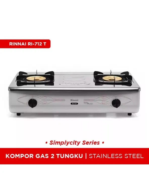 Kompor Gas Rinnai Ri 712 T Jumbo Stainless Steel Lazada Indonesia