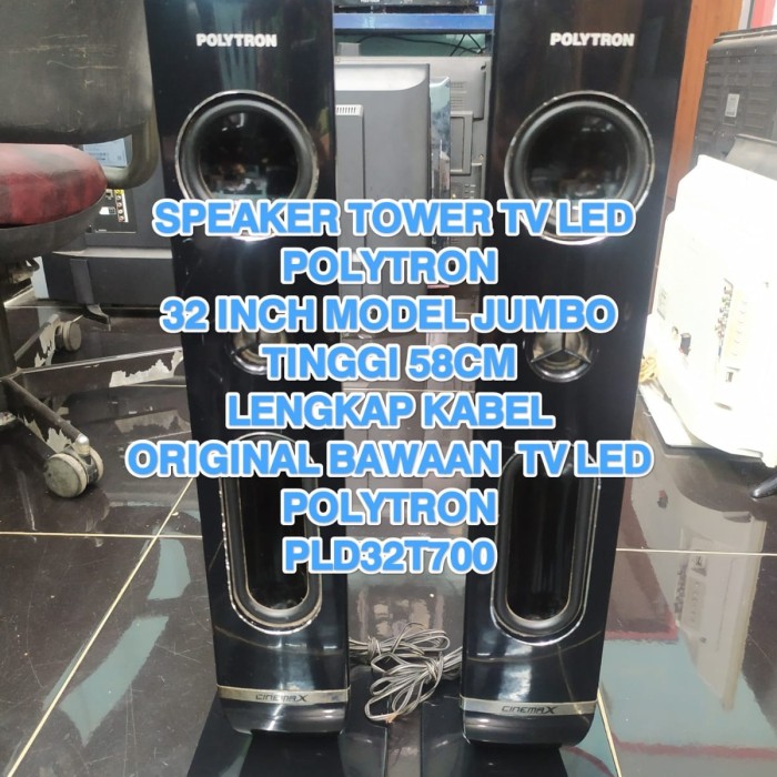 SPEAKER TOWER TV LED POLYTRON 32 INCH JUMBO SE SET PLUS KABEL Lazada
