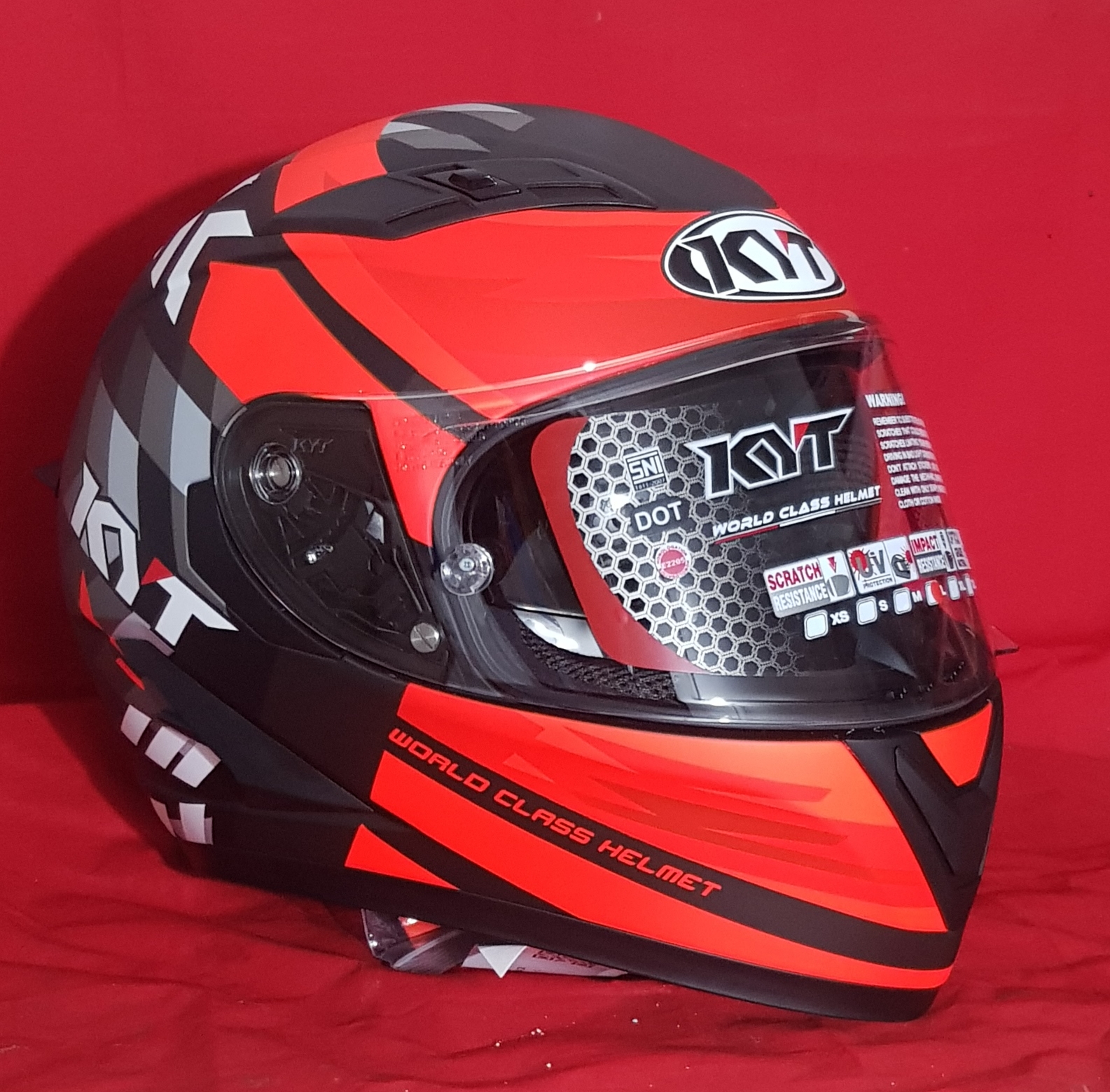 Helm KYT Falcon 2 Motif Flow Original flat visor / full face