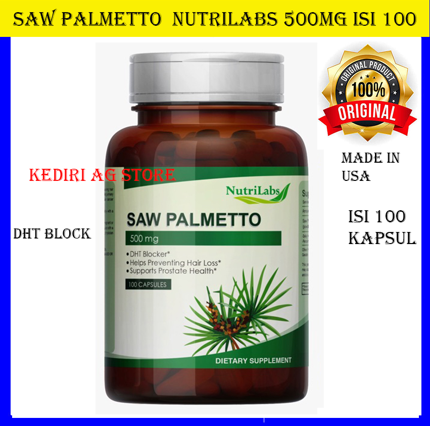 saw palmetto 500mg Nutrilabs USA isi 100 kapsul Lazada Indonesia